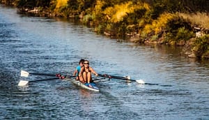 a two-people canoe